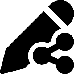 Pencil Edit Share 2 Icon from Ultimate Bold Set