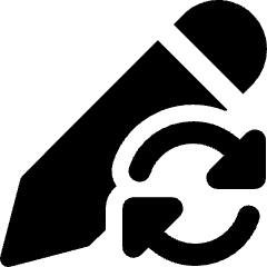 Pencil Edit Sync Icon from Ultimate Bold Set