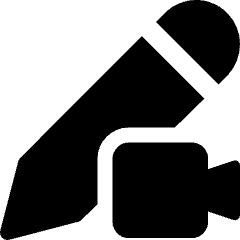 Pencil Edit Video Icon from Ultimate Bold Set
