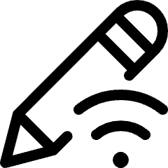 Pencil Edit Wifi Icon from Ultimate Regular Set