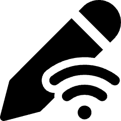 Pencil Edit Wifi Icon from Ultimate Bold Set
