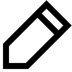 Pencil Icon from Sharp Line Set