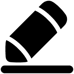 Pencil Line Icon from Plump Solid Set