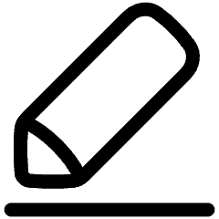 Pencil Line Icon from Plump Line Set