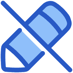 Pencil Slash Icon from Plump Duo Set