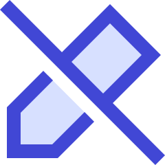 Pencil Slash Icon from Sharp Duo Set