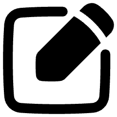 Pencil Square Icon from Plump Remix Set