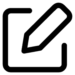 Pencil Square Icon from Core Line Set
