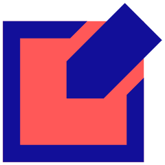 Pencil Square Icon from Sharp Pop Set