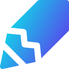 Pencil Tip Diagonal Icon from Core Gradient Set