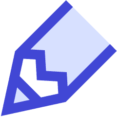 Pencil Tip Diagonal Icon from Sharp Duo Set