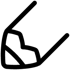 Pencil Tip Diagonal Icon from Plump Line Set