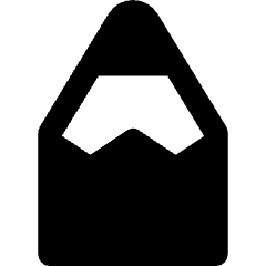 Pencil Tip Vertical Icon from Core Remix Set