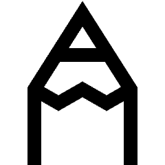 Pencil Tip Vertical Icon from Sharp Line Set