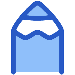 Pencil Tip Vertical Icon from Plump Duo Set
