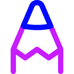 Pencil Tip Vertical Icon from Flex Neon Set