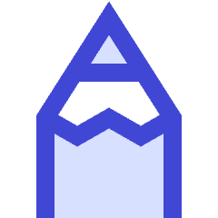 Pencil Tip Vertical Icon from Sharp Duo Set