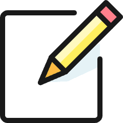 Pencil Write 1 Icon from Ultimate Colors Set