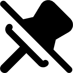 Pin 1 Disabled Icon from Core Remix Set