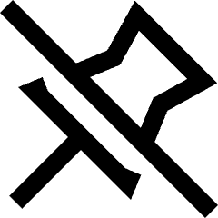 Pin 1 Disabled Icon from Sharp Line Set