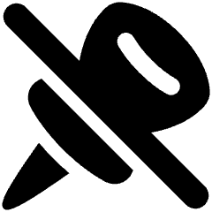 Pin 1 Disabled Icon from Plump Solid Set