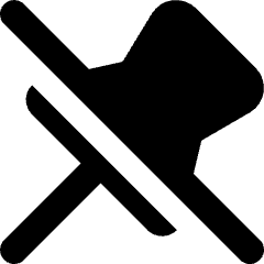 Pin 1 Disabled Icon from Core Solid Set