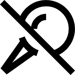 Pin 2 Disabled Icon from Sharp Line Set