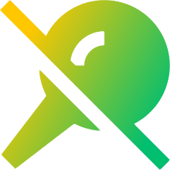 Pin 2 Disabled Icon from Sharp Gradient Set