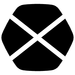 Polygon Frame Icon from Plump Solid Set