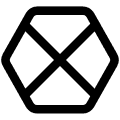 Polygon Frame Icon from Core Line Set