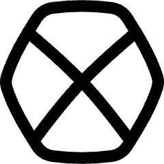 Polygon Frame Icon from Flex Line Set