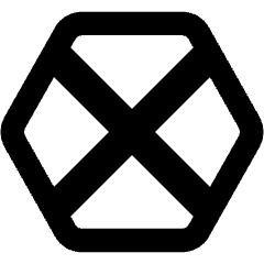 Polygon Frame Icon from Core Remix Set