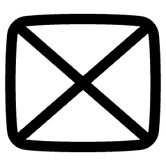 Rectangle Frame Icon from Plump Line Set