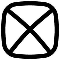 Rectangle Frame Icon from Flex Line Set