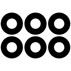 Reorder Dots Horizontal Icon from Plump Remix Set