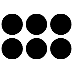 Reorder Dots Horizontal Icon from Plump Solid Set