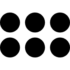 Reorder Dots Horizontal Icon from Core Solid Set