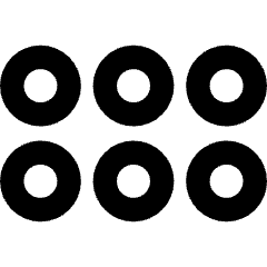 Reorder Dots Horizontal Icon from Core Remix Set