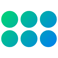 Reorder Dots Horizontal Icon from Plump Gradient Set