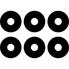 Reorder Dots Horizontal Icon from Sharp Remix Set