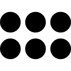 Reorder Dots Horizontal Icon from Sharp Solid Set