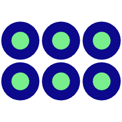 Reorder Dots Horizontal Icon from Plump Pop Set