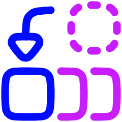 Replace All Icon from Plump Neon Set