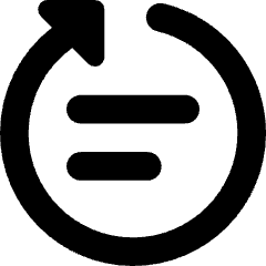 Rewrite Rephrase 2 Icon from Core Solid Set