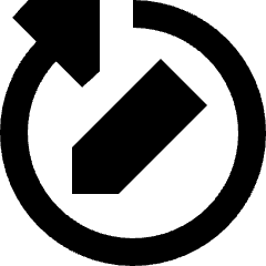 Rewrite Rephrase Pen Arrow Icon from Sharp Remix Set