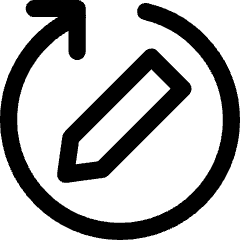 Rewrite Rephrase Pen Arrow Icon from Core Line Set