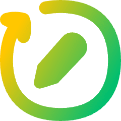 Rewrite Rephrase Pen Arrow Icon from Flex Gradient Set