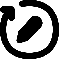 Rewrite Rephrase Pen Arrow Icon from Flex Solid Set