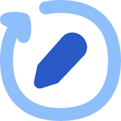 Rewrite Rephrase Pen Arrow Icon from Flex Flat Set