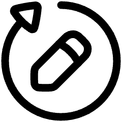 Rewrite Rephrase Pen Arrow Icon from Plump Line Set
